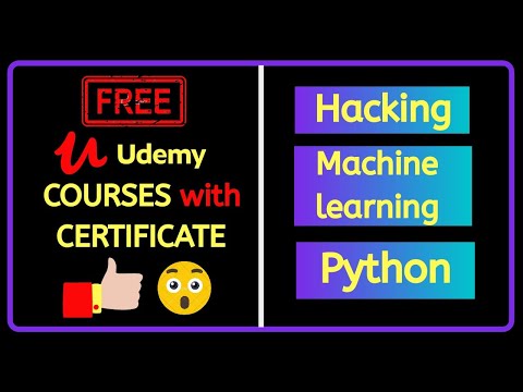 free udemy courses 2020 | Python | Hacking | Machine Learning |