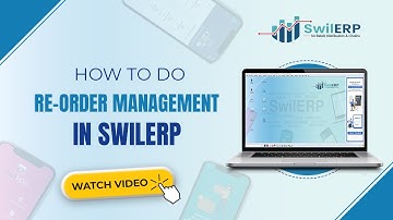 How To Do Re-order Management In SwilERP || #getswilerp #sales #invoice #inventorysoftware #swilerp