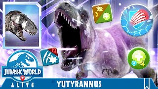 OMEGA YUTYRANNUS ALL ATTACKS UNLOCKED (JURASSIC WORLD ALIVE)