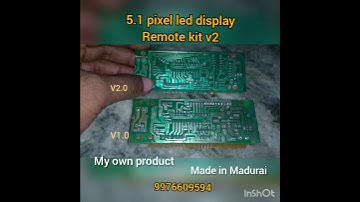 5.1 amplifier (pixel led display Remote kit include vu meter. v2).[மதுரை].