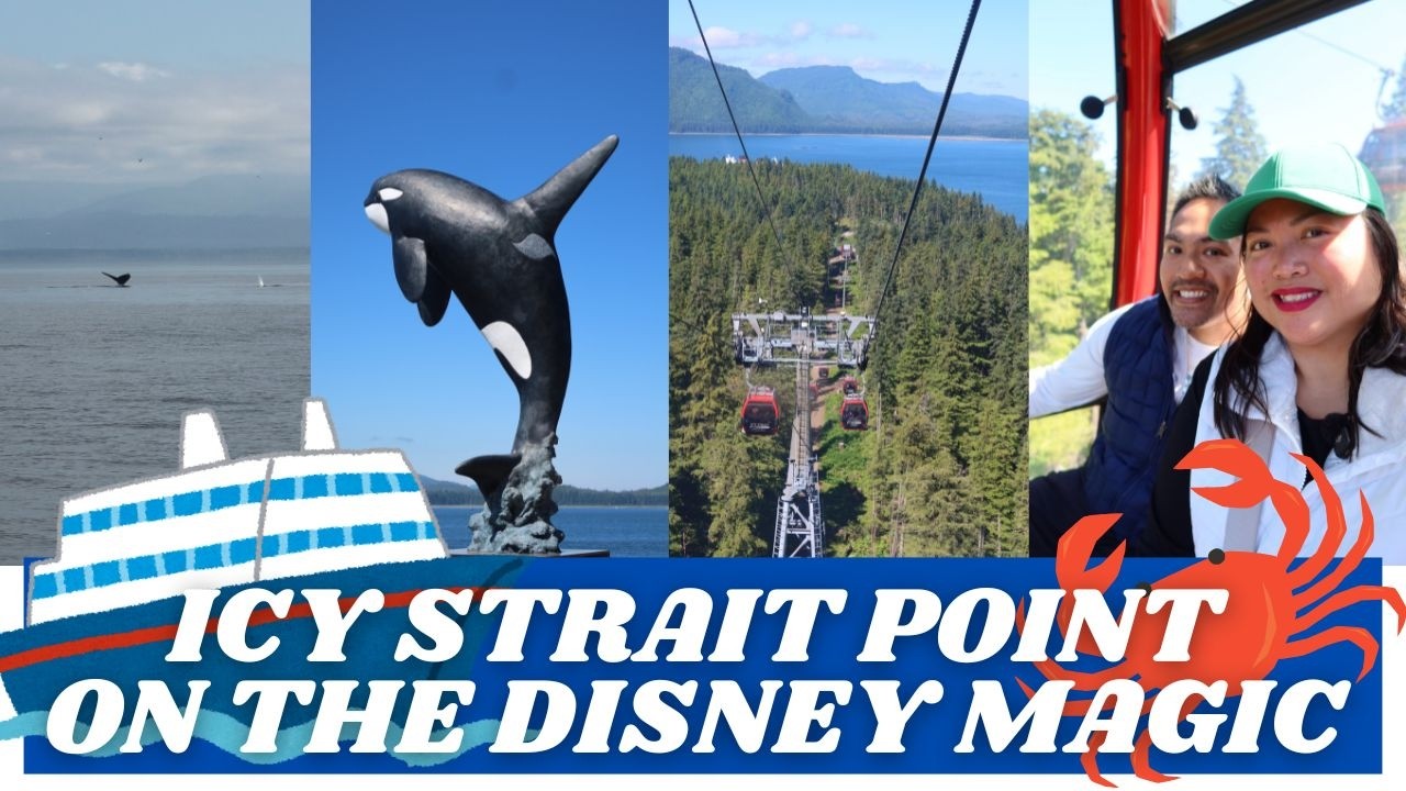 ⚓️ Alaska Disney Magic Cruise Vlog 🚢✨ ICY STRAIT POINT WHALE WATCHING TOUR 🐋 | SkyGlider Gondola