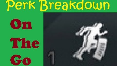 Perk Breakdown - On the Go - COD Ghosts Quick Tip