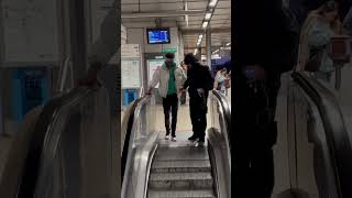 First time using escalator 😅🙅🏾‍♂️😅