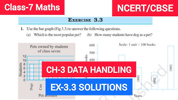 Class 7  Exercise-3.3 Solution | Class 7 Maths Chapter- 3 Data Handling |  NCERT CBSE