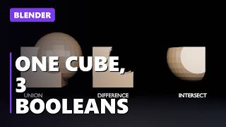 Blender: one cube, one sphere, three booleans | MifBridge