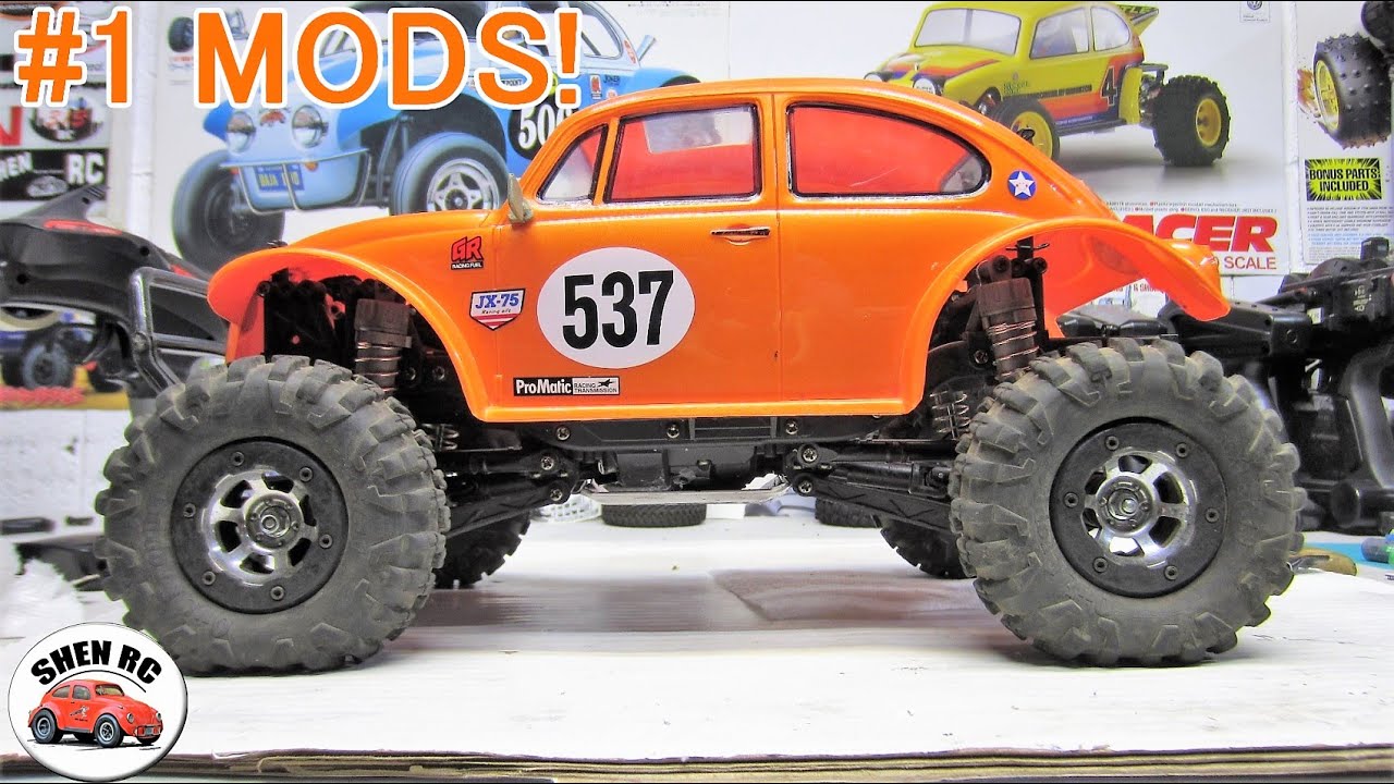 Tamiya CC02 BEST MODS battery links and skid plate. - YouTube