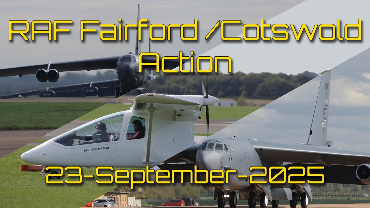 Epic Day of Plane Spotting! B-52H Stratofortress RAF Fairford, Cobra Warrior 25-2 & Cotswold Airport
