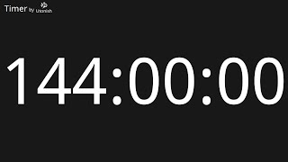 144 Hour Countup Timer