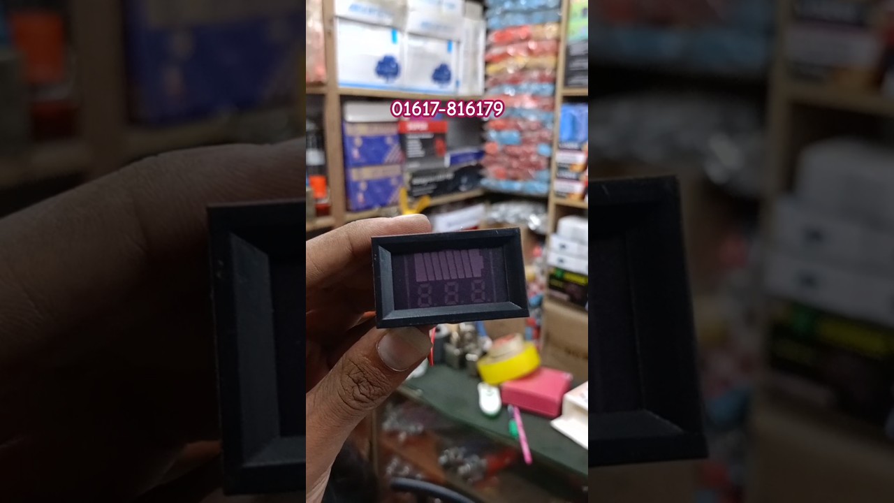 12V-60V ACID Red Digital Lead Battery Capacity Indicator Charge Level Lead-acid LED Tester Voltmeter