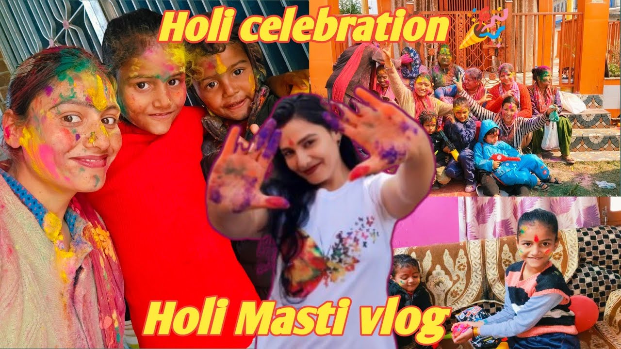 Holi masti vlog #viral #holispecialgujiya #holispecial #holispecialvlog #uttarakhandivlogar #trend 