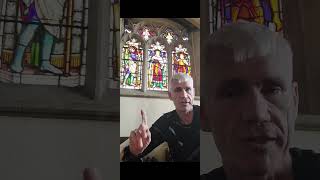 War Memorial Window in Dorset Church #history #war #walking #art