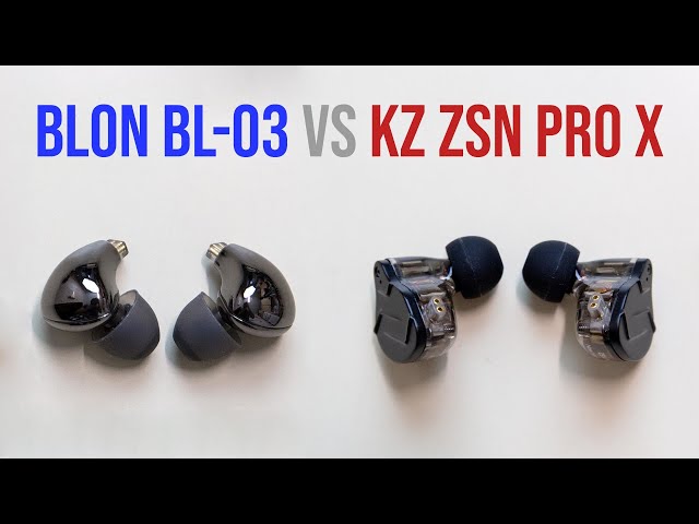 Comparativa Sonido Blon Bl 03 vs KZ ZSN Pro X 