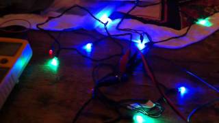 Christmas LEDs powered by an ATtiny13