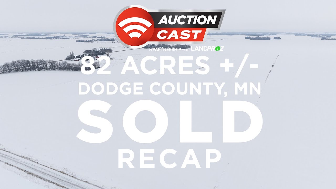 Land Auction 82.52 ACRES +/DODGE COUNTY, MN SOLD!!! YouTube