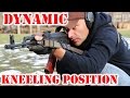 Dynamic kneeling position with ak 47 akm  rifle