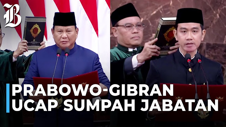Sah! Prabowo - Gibran Resmi Jadi Presiden dan Wakil Presiden RI