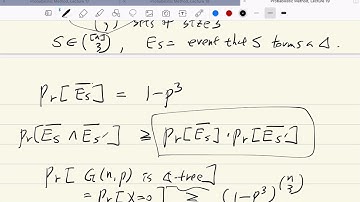 Probabilistic method Lecture 19-1, Poisson paradigm