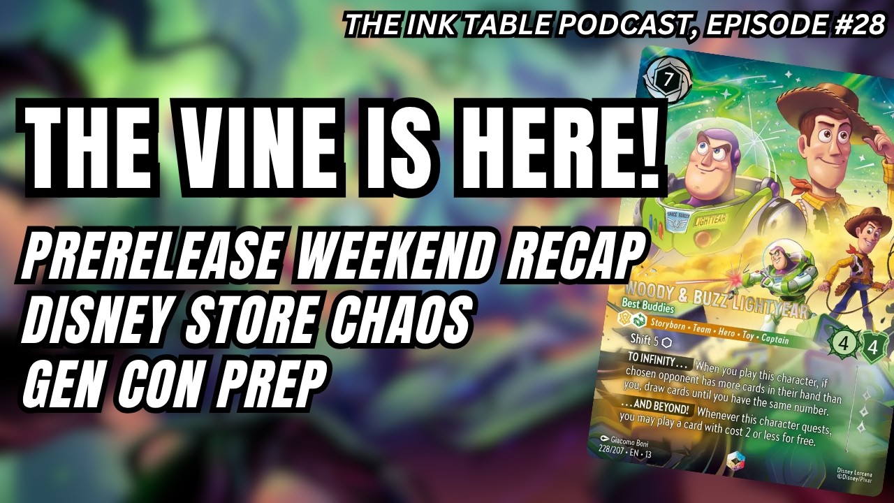 AOTV Prerelease Recap | Disney Store Chaos | Lorcana Events @ Gen Con | The Ink Table Podcast Ep. 28