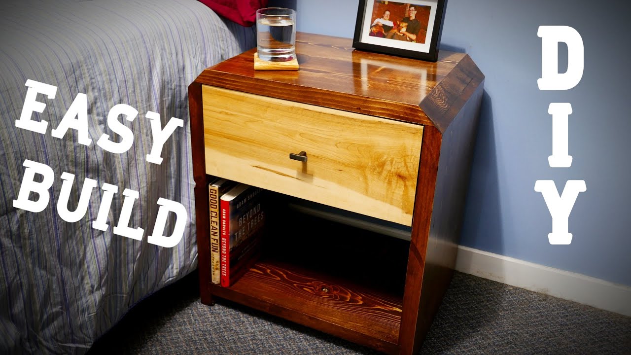 DIY Modern Farmhouse Nightstand Build YouTube