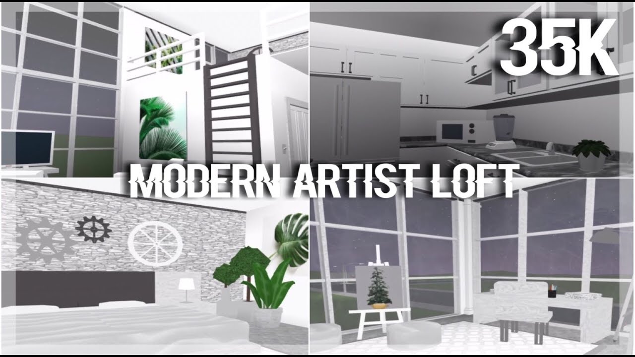 Roblox Bloxburg Modern Aesthetic Loft 54k