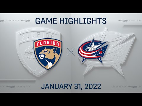 NHL Highlights | Panthers vs. Blue Jackets - Jan. 31, 2022