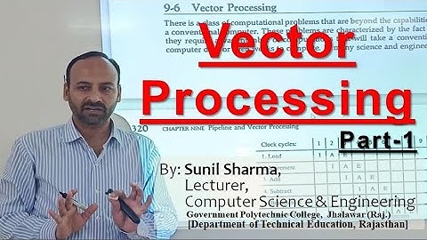 Vector Processing(Part-1) | Computer System Organization | Computer Architecture | Sunil Sharma