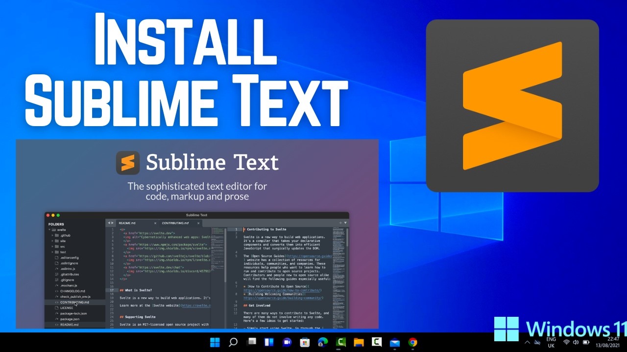 Как установить Sublime Text на Windows 11 (2026)
