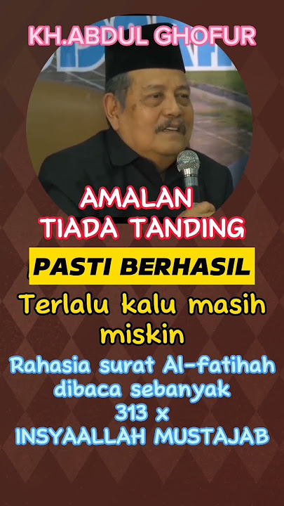 Amalan Surat Al-fatihah #shorts #khabdulghofur