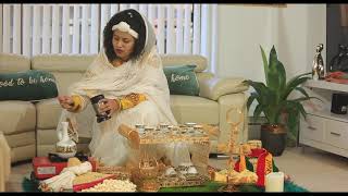 Traditional Ethiopian coffee ceremony