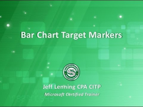 Bar Chart Target Markers - Excel University
