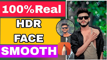 HDR Face Smooth Skin whitening photo Editing || Autodesk Sketchbook Realistic Hair Editing Tutorial.