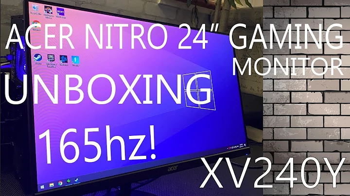 Acer Nitro 24" 165hz 1080p Gaming Monitor (XV240Y) - Quick Review & Unboxing