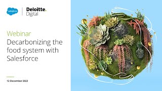 Webinar Decarbonizing the food system with Salesforce