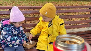 картинка: Наші вихідні🍂День зі мною☕️Стоматолог☺️Прогулянки🍁