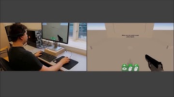 Demonstration of the experiment evaluating Eye Tracking and Brain Computer Interface