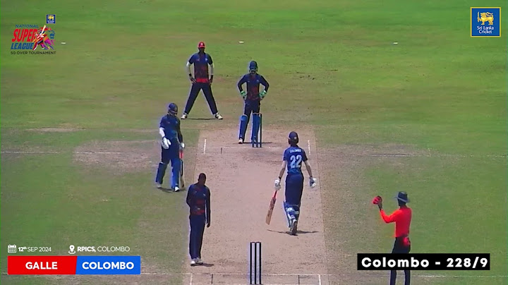 Match 9 Highlights - Colombo vs Galle | NSL 50 Over Tournament 2024