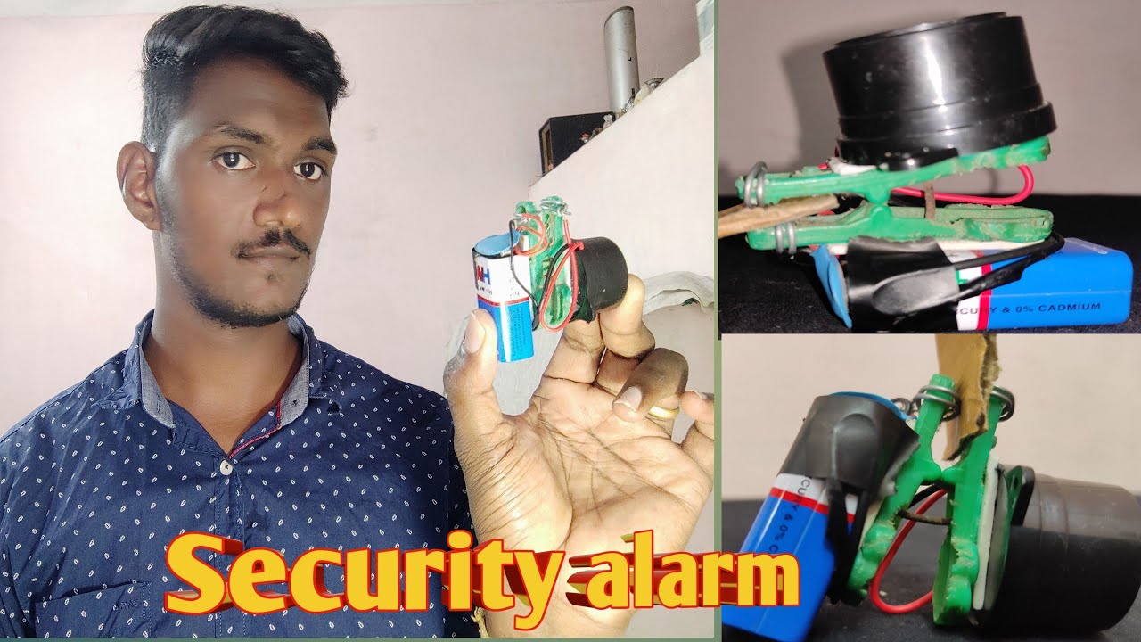 How To Make Simple Door Alarm At Home | Security Alarm At Home ...