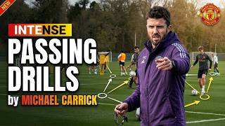 ⚽🎯Intense Passing Drills by Michael Carrick / Manchester United