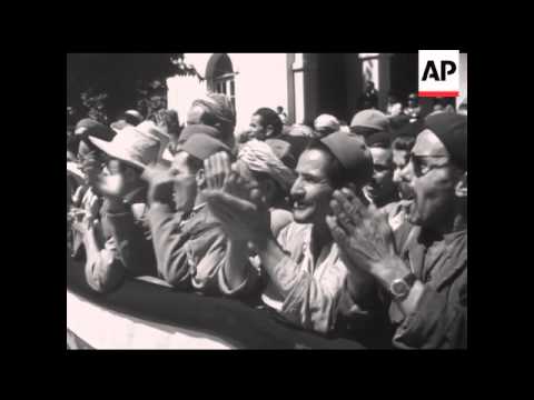 De Gaulle Arrives In Algeria - No Sound