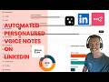 Automated Personalised Voice Notes on LinkedIn - Claude Code - Unipile - Elevenlabs via LinkAngler