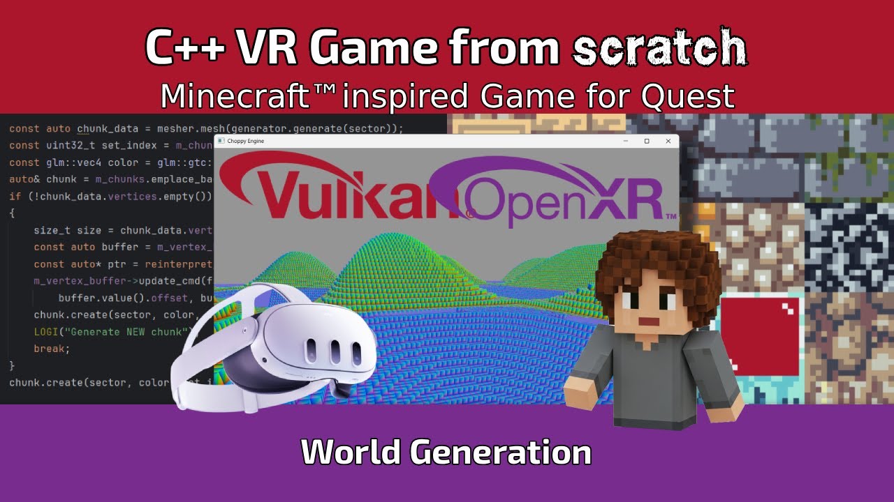 Live coding a VR Game from scratch in C++ using Vulkan and OpenXR ...