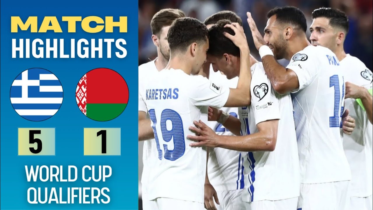 Greece vs Belarus 5-1 All Goals & Highlights | Anastasios Bakasetas | World Cup 2026 Qualifiers