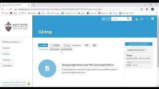 Realm Tutorial: Managing Your Pledge and Giving