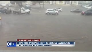 Roads flooded, closed in Fort Pierce