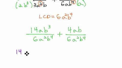 Add and Subtract Rational Monomial Expressions