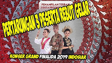 Konser Grand Final LIDA 2019 Indosiar, Pertarungan 3 Peserta Rebut Gelar Juara