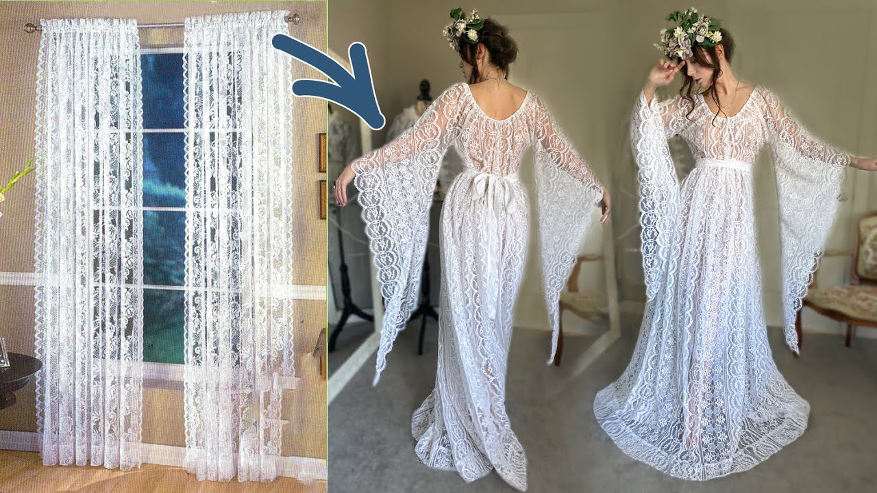 Boho Dress out of $15 Curtain, DIY ...