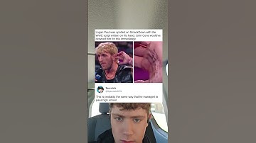 The script was visible on his hand during the broadcast