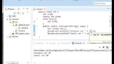 Java tutorial 2 (Variables, data types)