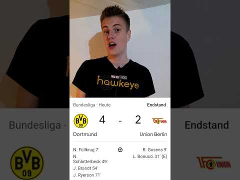 Borussia Dortmund gewinnt gegen Union Berlin #football #borussiadortmund #bundesliga #unionberlin Borussia Dortmund gewinnt gegen Union Berlin #football #borussiadortmund #bundesliga #unionberlin Thumbnail